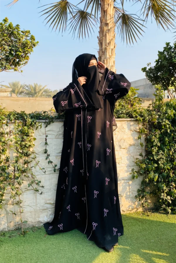 Bow Abaya Korean Nida Stuff