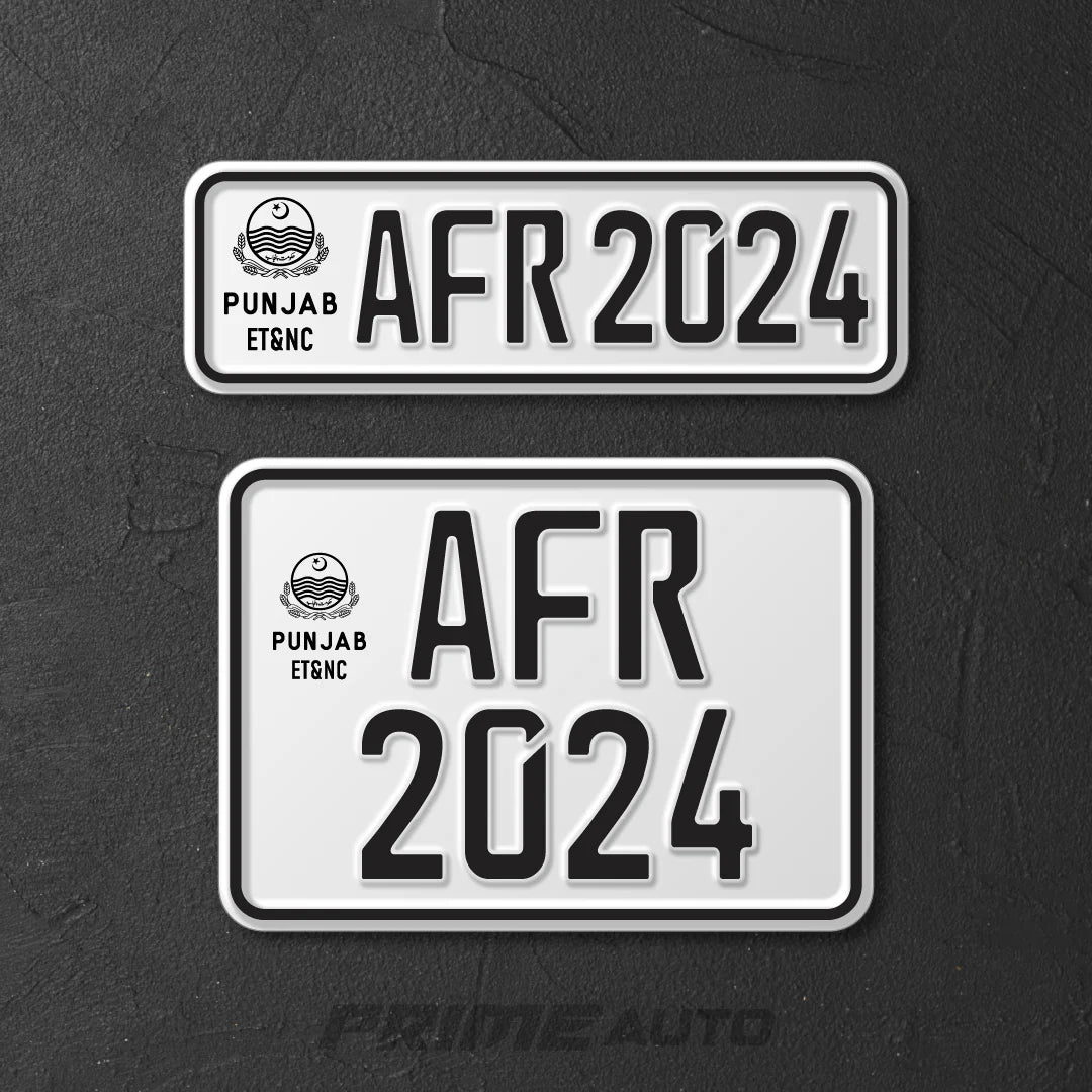 NUMBER PLATES 2025 MODEL